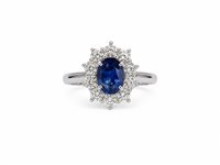 Ring Crivelli Woman in White Gold Zaffiro 326-CONT-AN